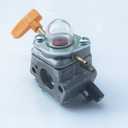 KIPA Carburetor For Homelite 308054041 UT-09520 UT-09521 UT-09523 UT-09525 26cc Blowers with Fuel Lines Primer Bulbs Mounting Gaskets