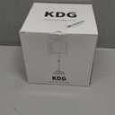 KDG Cordless LED Table Lamp, Portables Fabric Shade Desk Lamps, 4000mAh Rechargeable Battery Powered Lighting, Dimmable Light for Dining Room, Bedroom, Bedside, Night Light, Balcony (Black)