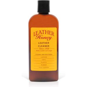 Leather Honey Leather Cleaner: Non-Toxic Leather Care Made in the USA Since 1968. Deep Cleans Leather, Faux & Vinyl - Couches, Car Seats, Purses, Tack, Shoes & Bags. Safe Any Colors & White Leather (8 Fl Oz (Pack of 1))