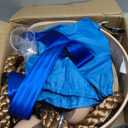 Tree Swing Climbing Rope 2 Pack Multicolor with Platforms Red Disc Swings Seat - Outdoor Playground Set Accessories Tree House Flying Saucer Outside Toys - Bonus Carabiner and 4 Feet Strap (Khaki)