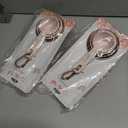 2 x Dolly Parton Blush Nesting Measuring Cups with Butterfly Accents, Perfect Baking Gift, Easy-Read Markings, Set of 4, 1/4, 1/3, 1/2 and 1 Cup Sizes