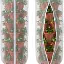 2 Pcs Vertical Plant Pot Insect Netting with Zipper, 59"x22" Stackable Planter Garden Net Cover, 6 to 7 Tier Planter Pot Insect Bird Barrier Protection Mesh for Strawberry Herb Flower Fruit Vegetable