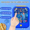 Kids Learning Tablet Bilingual, Montessori Educational Learning Toys for Toddlers 3-5 Year Olds, with 2000+ Words and Games, Autism Sensory Speech Therapy Toys, 3 4 5 6 Year Old Boy Girl Birthday Gift, 6.91 x 8.23 x 0.1 inches