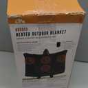 iClimb Heated Camping Blanket with Hood and 5V 5000mAH Battery Pack (Green)