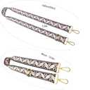 1.5" Wide Purse Strap Adjustable Replacement Gunmetal Hardware Long Crossbody Bag Strap for Thick Shoulder Bags Canvas Handbags Straps