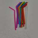 15 FITS ALL TUMBLERS STRAWS - Reusable Silicone Straws for 30 and 20 oz Yeti - Flexible Easy to Clean + 2 Cleaning Brushes - BPA Free, No Rubber Taste Drinking - Best Value for Money Pack