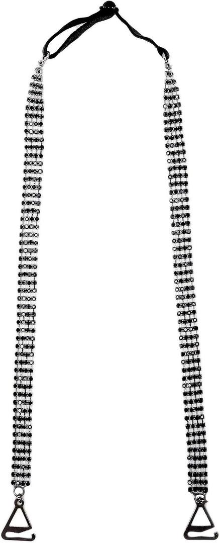 Halter Style Rhinestone (Black, M)