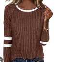 ANRABESS Women’s Long Sleeve Sweaters Cropped Crew Neck Business Casual Light Weight Sweater Tops Fall Fashion Clothes 2025 Size 2XL