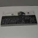 Wireless Keyboard and Mouse Combo, RGB Backlit, Rechargeable & Light Up Letters, Full-Size, Soft Typing, Sleep Mode, 2.4GHz Quiet Keyboard Set for Mac, Windows, Laptop, PC, Trueque (Matte Black)