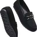 VERDASCO Women's Loafers Comfort Slip-Ons Flat Work Shoes Casual Moccasins Penny Loafers Lady Dress Shoes (Size 8)