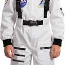 Cuteshower Kids Astronaut Costume for Boys Girls Space Jumpsuit, L
