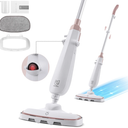 Moolan Steam Mop - All-in-one Powerful Handheld Steam Cleaner Detachable Floor Steamer with 7 Accessories, MultiPurpose Steamer for Hardwood Floors, Clothes,Windows,Tiles,Carpet, Whole Home Use,White