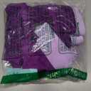 Womens High Waisted Bikini Sets Sporty Crop Top Color Block Swimwear Bandeau Scoop Neck Vintage Two Piece Bathing Suits (Medium, Purple)