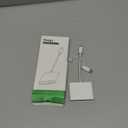 SD Card Reader for iPhone iPad Built-in Lightening & USB-C Dual Connectors Card Adapter with SD MicroSD USB-A 3 Slots Trail Camera Memory Card Viewer, Portable No App Required Plug and Play (White)