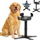 Adjustable Dog Bowl Stand Raised Bowl with 3 Heights Tilted Feeding Stand Elevated Stand for Dog Bowls Adjusts to 5.5",9.45",13.2" Non-Slip for Small, Medium, Large Dogs