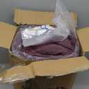 Monbix Queen Comforter Set - 7 Pieces Cationic Dyeing Italian Plum Bed in a Bag Queen Bedding Sets with Comforter, Sheets, Pillowcases & Shams, Reversible Bedding Comforters Sets