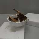 Mud Pie 4881012S Candy Dish "Sweet Stuff" with Scoop, White