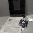 AerWo Wedding Guest Book Alternative, Acrylic Guest Book Wedding Reception Wedding Heart Guest Book Drop Box with Picture Frame,100 Acrylic Hearts,Wedding Signs for Graduations Baby Shower Anniversary (Black)