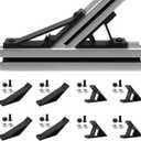 8pcs 3030 45/135 Degree Angle Corner Bracket 3030 Extrusion Hardware T-Slot V-Slot Accessories with Screws and Nuts for 3030 Aluminum Extrusion Connector 3D Printer Accessories Black