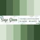 AnyDesign 60 Sheet 8.5 x 11 Inch Sage Green Thick Paper Card Stock 6 Gradient Green Colors Paper Cards Colored Scrapbook Paper for Prints DIY Arts Crafts Making School Office Home Supplies, 92lb