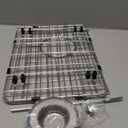 Large Sink Protector for Kitchen, Metal Sink Bottom Grid 28.9" X 14.3", Stainless Steel Kitchen Sink Grate with Rear Drain Hole, Kitchen Sink Rack with Strainer for Single Bowl