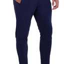 CROWN VOGUE Fleece Mens Joggers with Pockets, Mens Sweatpants, Workout Sweats for Men - Navy - XX-Large