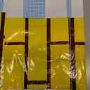 3 Pcs Yellow Brick Runner Tablecloth 54 x 108 Inch Brick Wall Backdrop Waterproof Rectangle Disposable Cover, Princess Decorations Party Supplies for Halloween Cosplay Party (Blue)