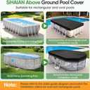 10x16Ft Winter Pool Cover, Integrated Diagonal Tensioners
For Oval and Rectangular Above Ground Pool with 4xSide Storage, Preventing Waterlogging, Lockable, Windproof, UV-Resistant