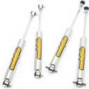 2.5-4inch Lift Front and Rear Shocks for Jeep Grand Cherokee WJ 1999-2004, Zinc Plated Coating, 4 Pieces Pack