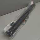 Reinforced 60" Wide Retractable Baby Gates with Upgraded Rods - Bottom Anti-Escape, 5 ft Mesh Baby Gate Retractable Dog Gate Indoor Pet Gate Retractable Stair Gate Outdoor Retractable Gate, Black ((33" Tall x 60" Wide))