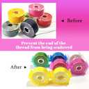 ZhXu Shuo 100pcs 5 Colors Sewing Bobbin Small Clips Bobbin Holder Clips Thread Clamps Sewing Tool for Thread Spool Organizing
