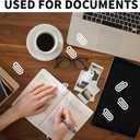 20 PCS Sublimation Paper Clips, 1.97×3.94 Inch Acrylic Sublimation Clipboard Blanks, Suitable for Crafts, Gifts, Home, Office, School DIY Supplies