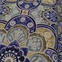 Pillow Perfect Outdoor/ Indoor Keyzu Medallion Mariner Round Corner Seat Cushions, Blue 2 Count
