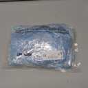 Roowest 100 Pcs Snowflake Organza Gift Bags 4 x 6 Inch Small Mesh Jewelry Pouches Mini Drawstring Candy Goody Organza Favor Bags for Winter Party Christmas Jewelry(Light Blue)