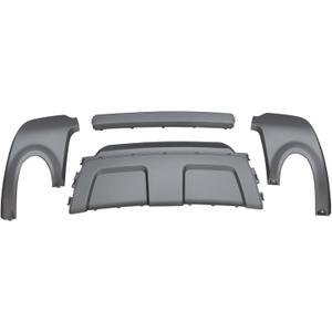 Priprilod Rear Bumper Board Skid Plate Valance Cover Compatible with Range Rover Evoque 2012-2019 replace LR026329 LR026328 CUS13002 SF636