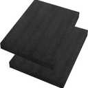 Yeecheng 2 Pcs 12 x 16 x 1INCH Black Polyurethene Foam Sheets,Cuttable Packing Foam Block Foam Padding for Packing and Crafts,Toolbox Storage.