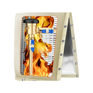 Backflow Preventer Pipe Insulation Cover (5F), 24"X30" Thicker Pressure Vacuum Breaker, Water Well Pump Sprinkler Valve for Winter Freeze Protection, Khaki