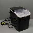 DUMOS Ice Maker Countertop Ice Machine Compact Size with Handle, 26lbs in 24Hrs, Black