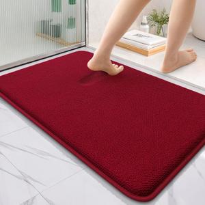 OLANLY Thick Memory Foam Bath Mat Rug 36x24, Extra Soft Absorbent Bathroom Rug, Quick Dry Bath Mats, Non-Slip, Machine Washable Carpet for Bathroom, Tub and Shower, Home Decor Accessories