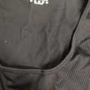 OQQ Women Long Sleeve Yoga Jumpsuits Workout Ribbed Bodysuits Pants Sexy One Piece (Large, Black)