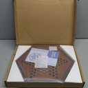 15" Large Upgraded Wooden Chinese Checkers Game Board  Premium 16mm Glass Marbles (60 + 12 Extras), Easy Grip, Storage Drawer, Ideal Multi-Player Puzzle Game for 2-6 Players