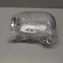 1 Gallon Drink Dispenser with Spigot 18/8 Stainless Steel  Airtight & Leakproof Glass Sun Tea Jar with Anti-Rust Lids, Beverage Dispenser for Parties - Laundry Detergent Holder (Single, Silver)