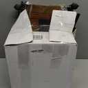 YAOHUOO Large Printer Stand with Storage Drawer, 2-Tier Under Desk Table for Home Office, Fits Fax Machine/3D Printer/Scanner (Brown)