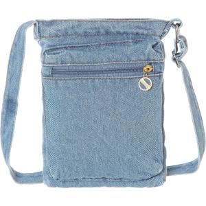 2 x AOCINA Small Denim Purse Blue Jean Purse Shoulder Bag Denim Crossbody Bags for Women