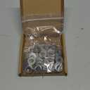 100 pcs 1/4 ID X 3/4 OD Stainless Flat Washers USS, 3/4" Outer Diameter, 304 Stainless Steel 18/8 Metal Washers, Fits 1/4" Screws and Bolts, Bright Finish (Silver)