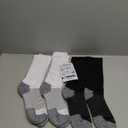 OrthoSleeve WC4 Diabetic and Neuropathy Wellness Socks, Non-Binding, Improves Circulation and Helps with Edema (Large, Black Crew)