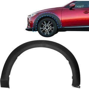 Mazda CX-3 2016-2022 2.0L l4 Front Left Fender Trim Arch Molding Trim, Black Plastic, MA1290104 D10E51W30C