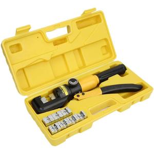 8 Tons Hydraulic Wire & Cable Terminal Block Terminal Fine Manual 8t Hydraulic Clamp Crimping Tool Crimping Tool 16 Dies 4-70mm