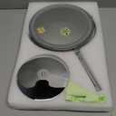 DEIOVWXS Makeup Mirror, 3000mAh Rechargeable Double-Sided Magnifying Vanity Mirror with 3 Colors, 1X/10X, 360 Rotation, Adjustable Brightness, Gifts for Mom, Women,Wife, Girls, Dorm Room Essential (Chrome)