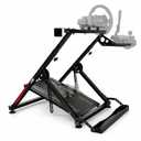 LGIB Foldable Sim Racing Wheel Stand with Seat Slot, Fully Adjustable Racing Simulator Cockpit, Supports Shifter & Handbrake, Compatible with Logitech, Thrustmaster, Moza for PS5, PS4, Xbox & PC